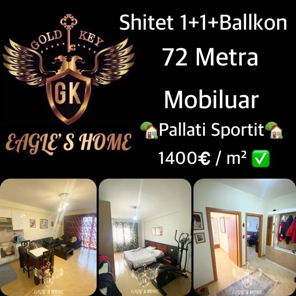 Durres, shes apartament 1+1+Ballkon Kati 7, 72 m² 100.800 € (qender)