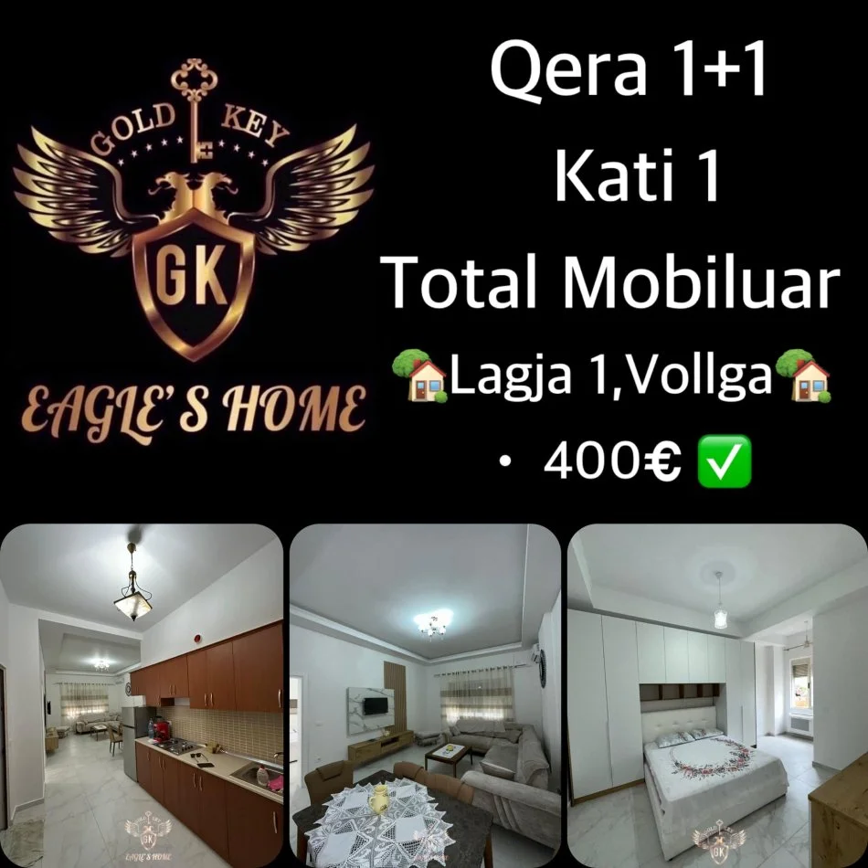Durres, jepet me qera apartament 1+1 Kati 1, 399 m² 399 € (VILA ZOGUT)