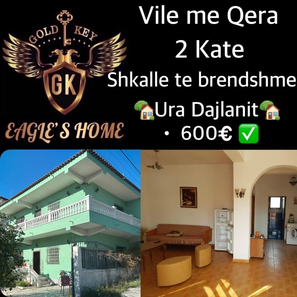 Durres, jepet me qera Vile 2 Katshe Kati 2, 250 m² 600 € (URA DAJLANIT)