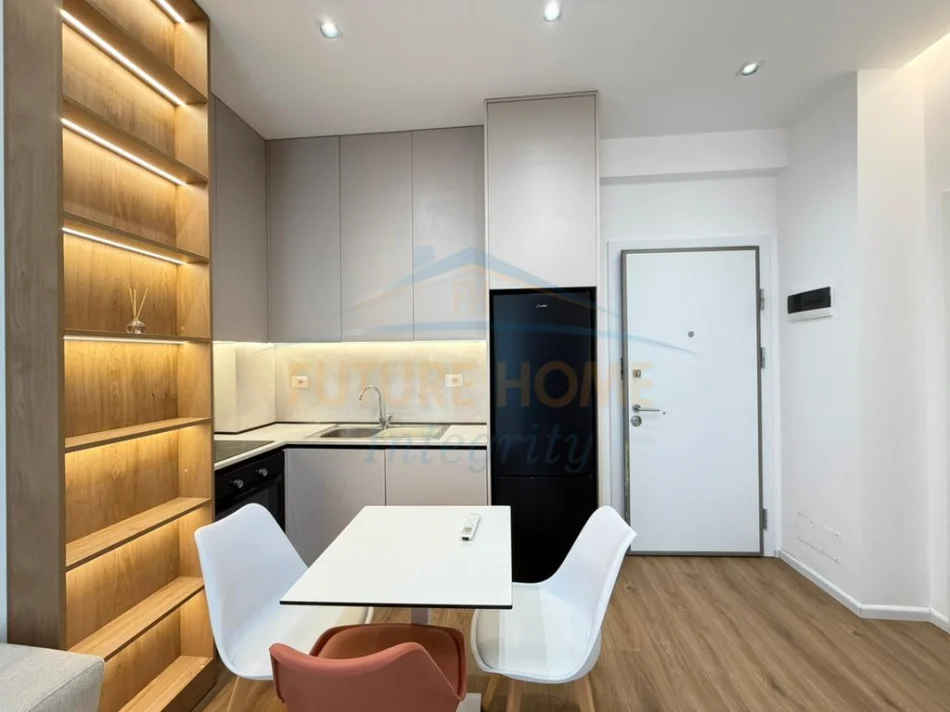 Tirane, jepet me qera apartament 1+1 Kati 3, 45 m² 400 € (Rezidenca Oxa)