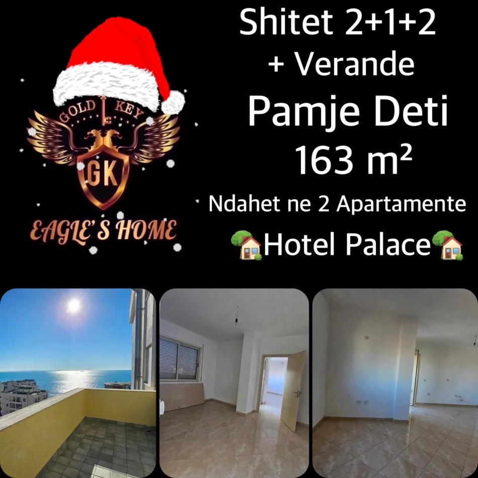 Durres, shes apartament 2+1+Aneks+Ballkon Kati 7, (Hotel Palace,Plazh)