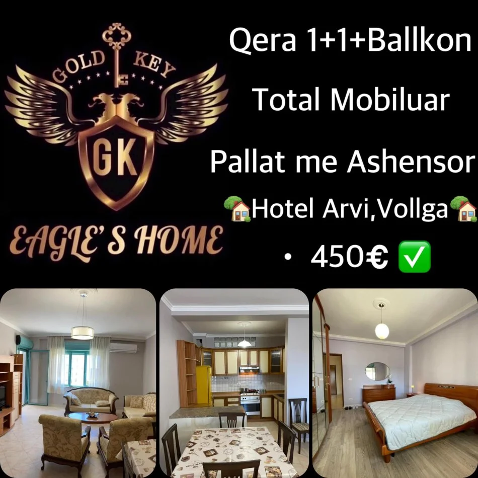 Durres, jepet me qera apartament 1+1+Ballkon Kati 3, 70 m² 400 € 