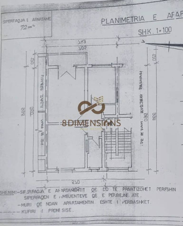 Tirane, shitet apartament 2+1 Kati 2, 72 m² 191.000 € (myslym shyr)