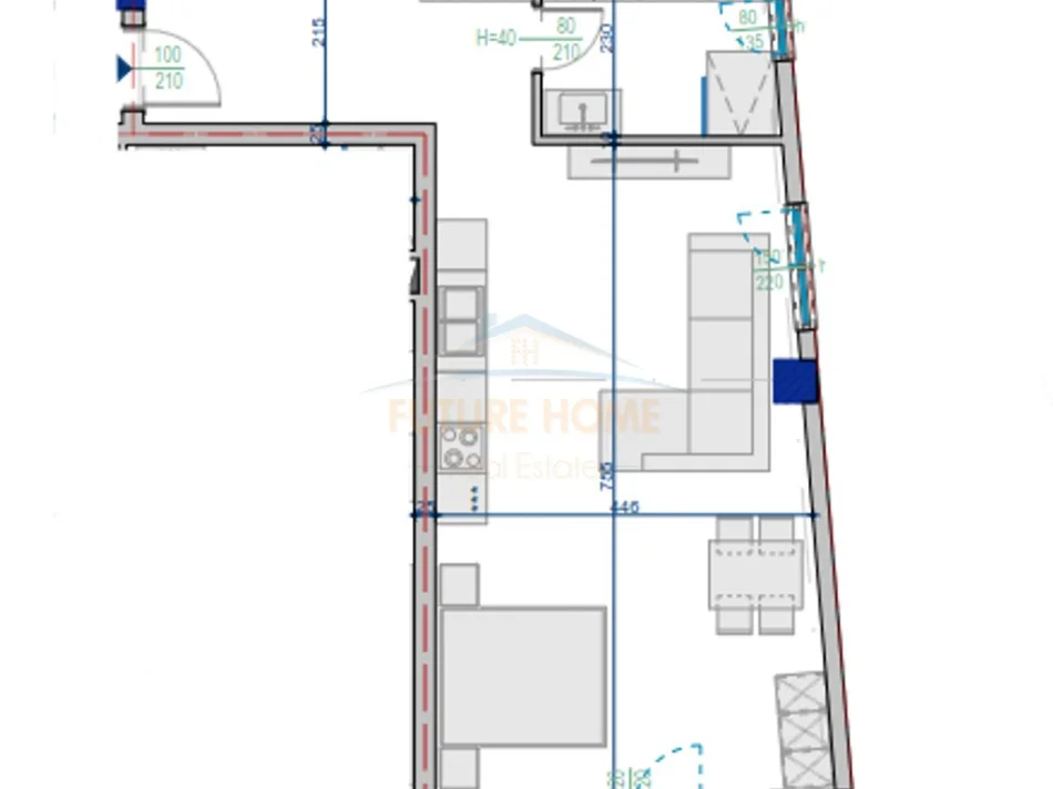 Tirane, shitet apartament 1+1 Kati 1, 68 m² 74.349 € (Paskuqan)