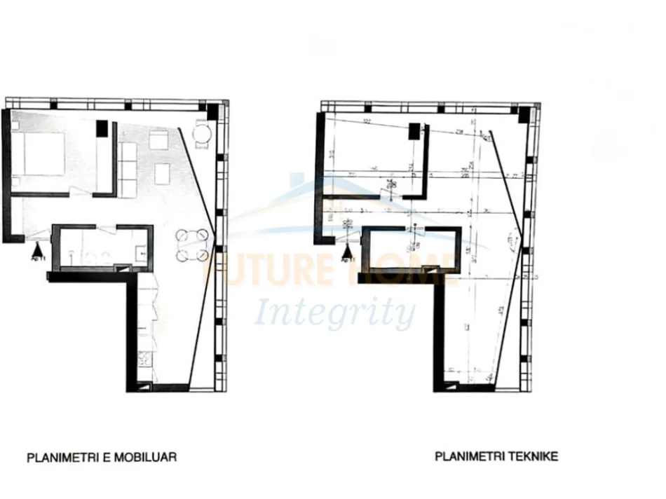 Tirane, shitet apartament 1+1 Kati 4, 80 m² (Shkolla e Kuqe, Mara Palace)