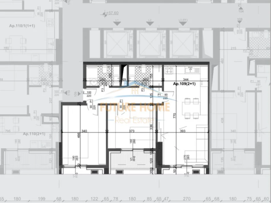 Tirane, shitet apartament 2+1 Kati 15, 111 m² 221.200 € (Filigree Tower, Tiranë)