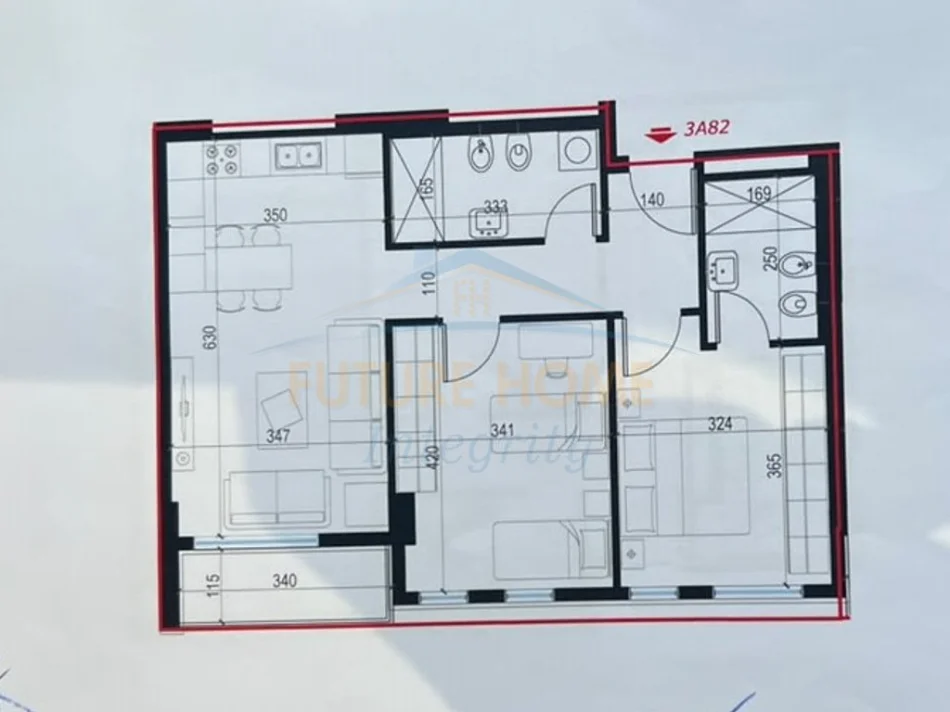 Tirane, shitet apartament 2+1 Kati 8, 93 m² 111.828 € (UNIVERS CITY)