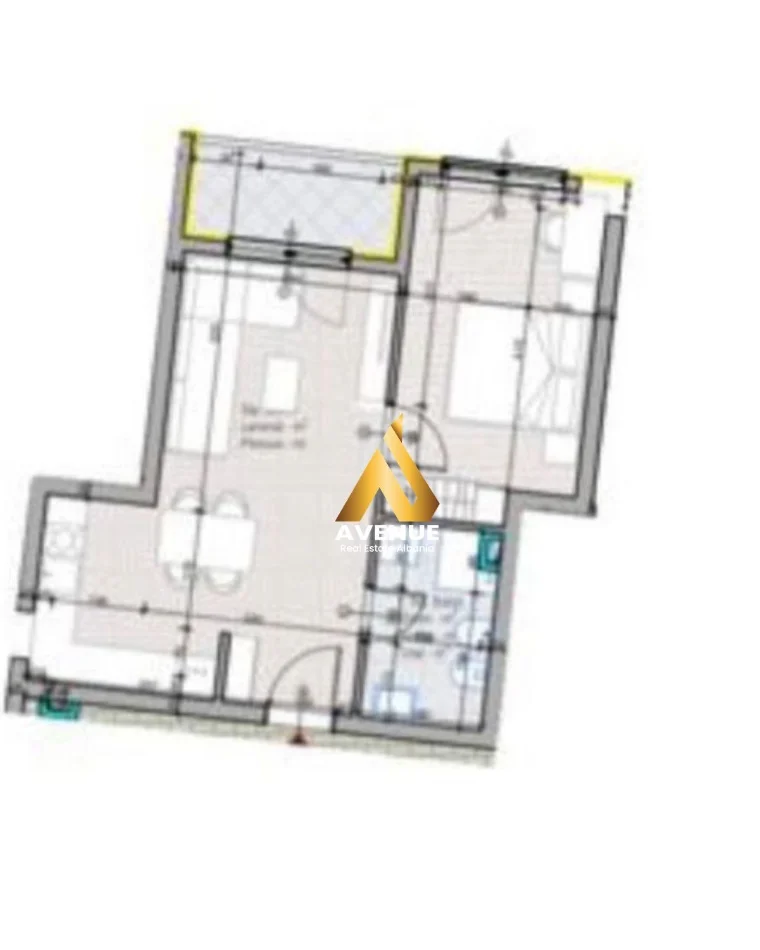 OKAZION !  APARTAMENT 1+1 RESIDENCA ALUNA PASKUQAN, TIRANE