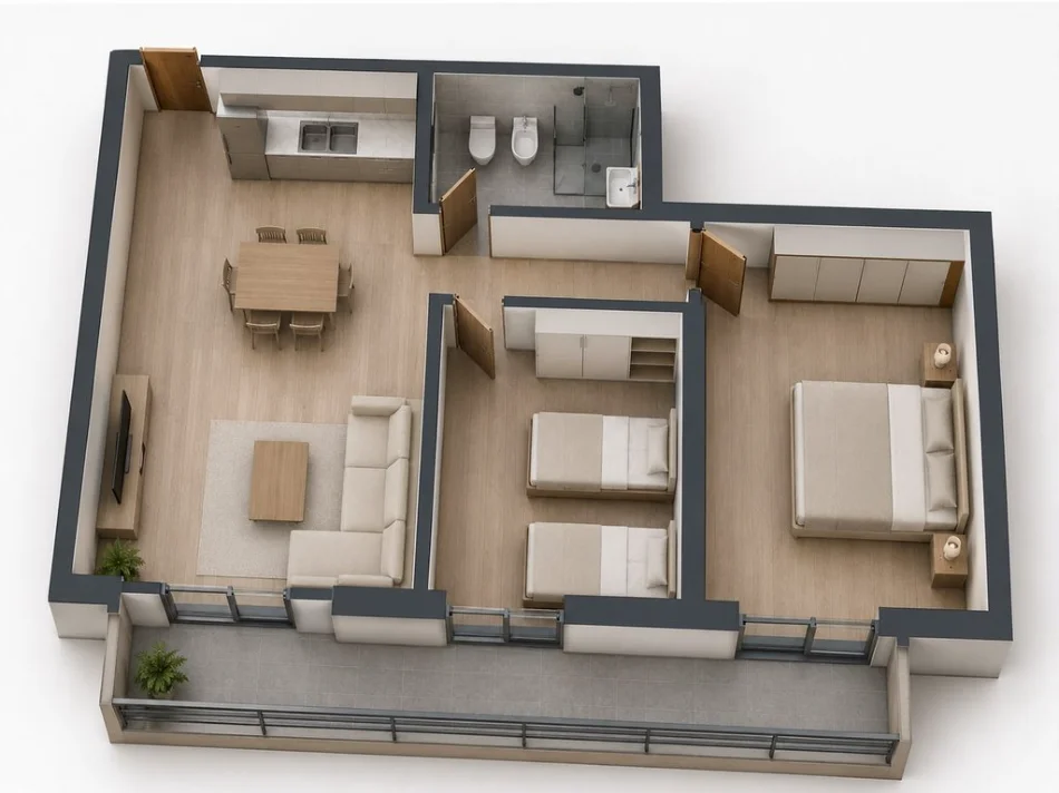 Tirane, shitet apartament 2+1+Ballkon Kati 2, 112 m² 255.000 € (Vasil Shanto)