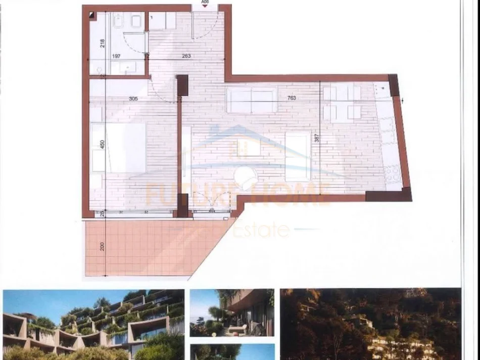 Radhime - Orikum, shitet apartament 1+1 Kati 0, 71 m² 225.450 € (Vlore)