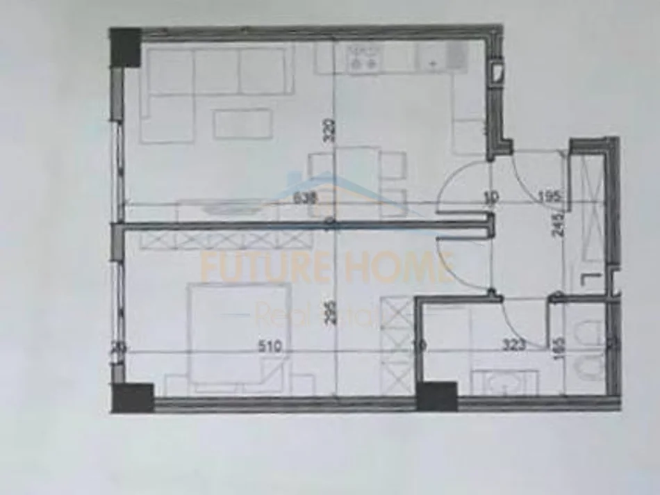 Tirane, shitet apartament 1+1+Ballkon Kati 3, 65 m² 80.750 € (Paskuqan)