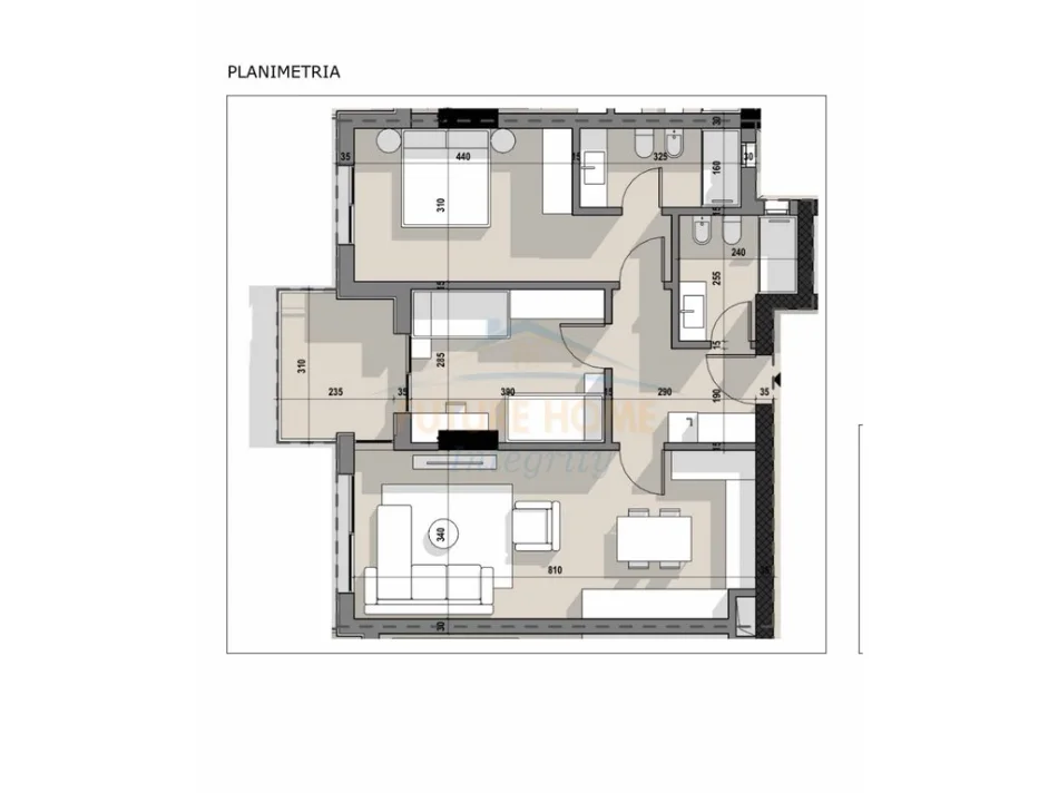 Tirane, shitet apartament 2+1 Kati 1, 104 m² (Rruga 5 Maji,në Kompleksin Ajka.)
