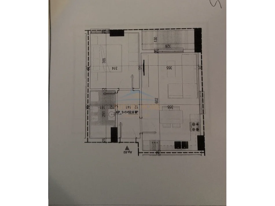 Tirane, shitet apartament 1+1+Ballkon Kati 0, 61 m² 79.690 € (Paskuqan)