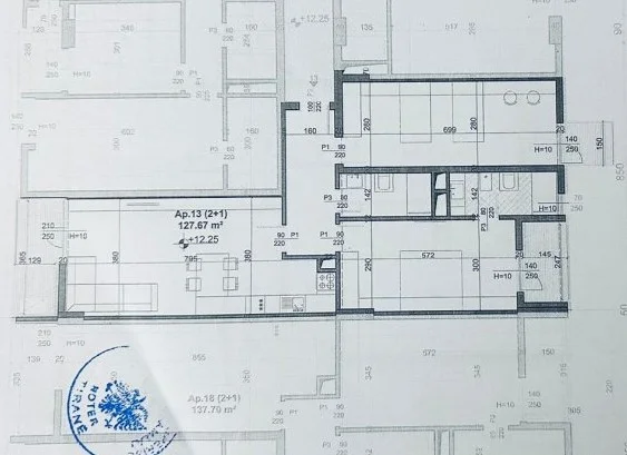 Tirane, shitet apartament 2+1 Kati 3, 128 m² 187.800 € (fusha aviacionit)