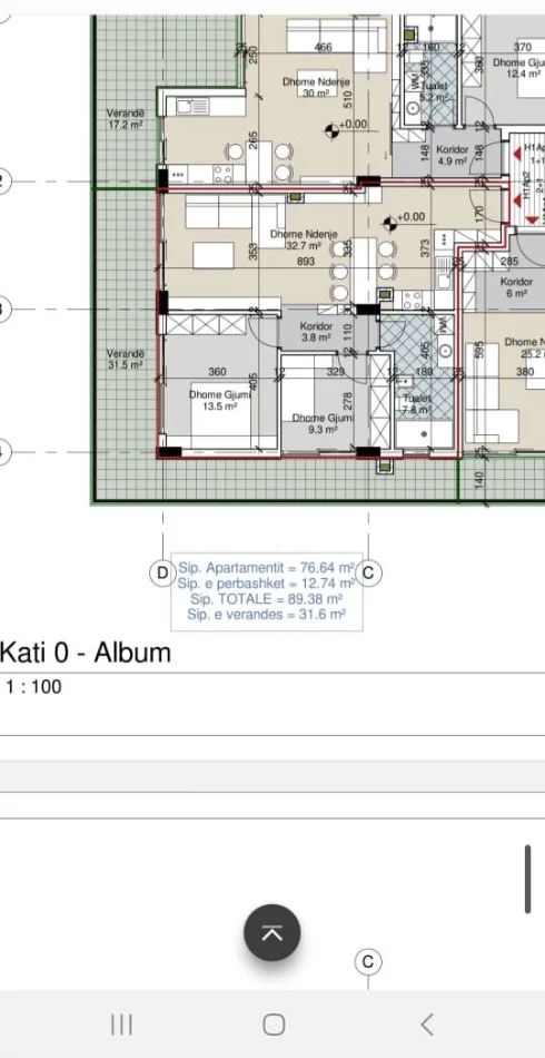 Gjiri Lalezit | Hamallaj, shitet apartament 2+1 Kati 0, 90 m² (Porto Lalzi)