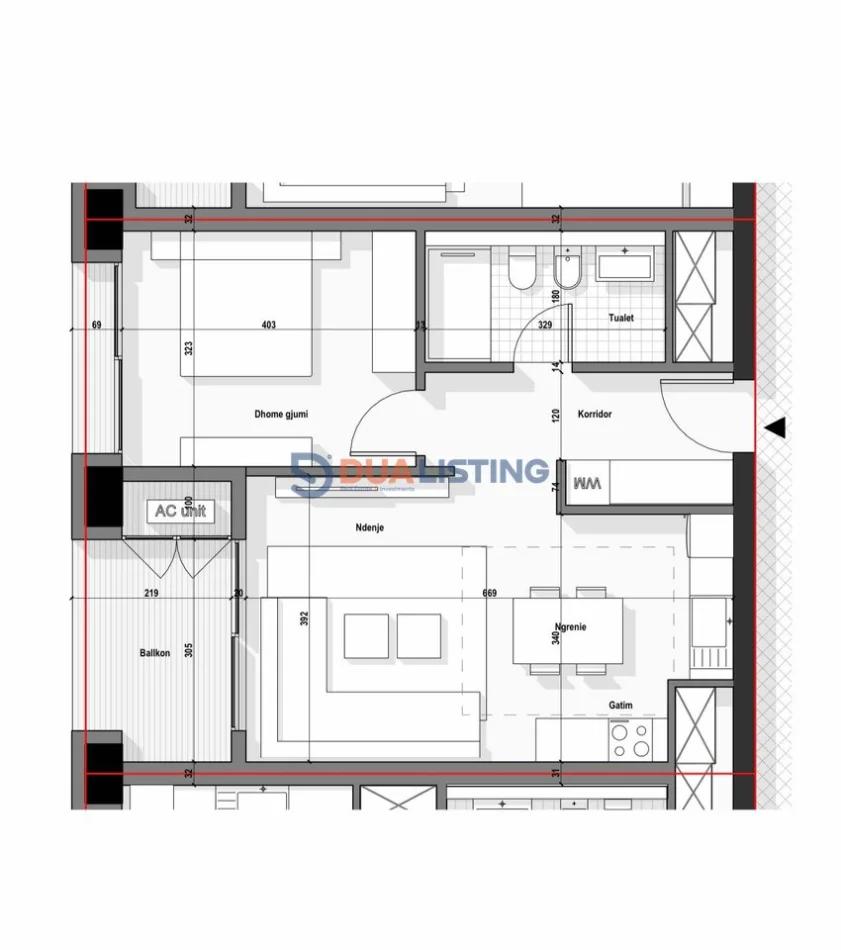 Tirane, shitet apartament 1+1 , 88 m² 237.600 € (Bulevardi Ri)
