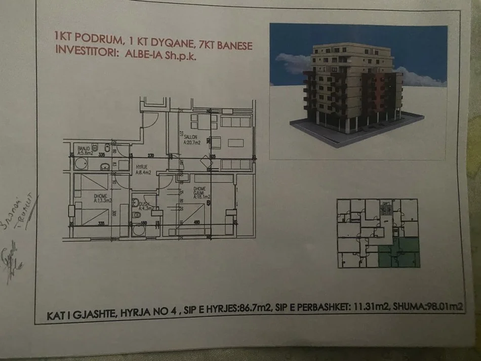 📣OKAZIONE‼️

🔱APARTAMENT  2+1 NE SHITJE NE DURRES