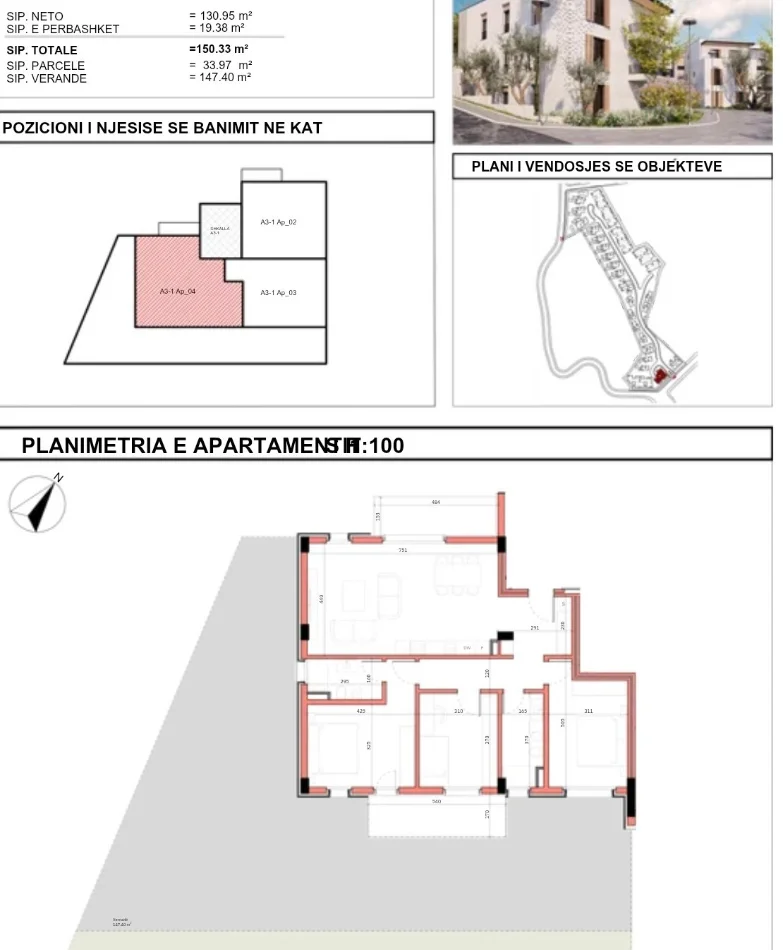 Tirane, shitet apartament 3+1 Kati 1, 150 m² 477.000 € 