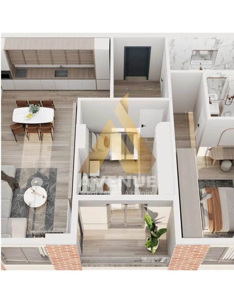 Tirane, shitet apartament 2+1+Ballkon Kati 1, 109 m² 119.000 € (Rruga Azem Hajdari)