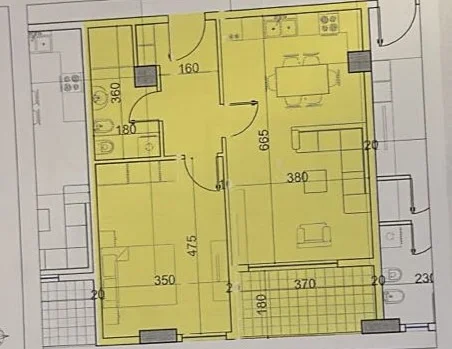 Tirane, shitet apartament 1+1+Ballkon Kati 6, 77 m² 91.740 € (Belfior 1, Paskuqan)