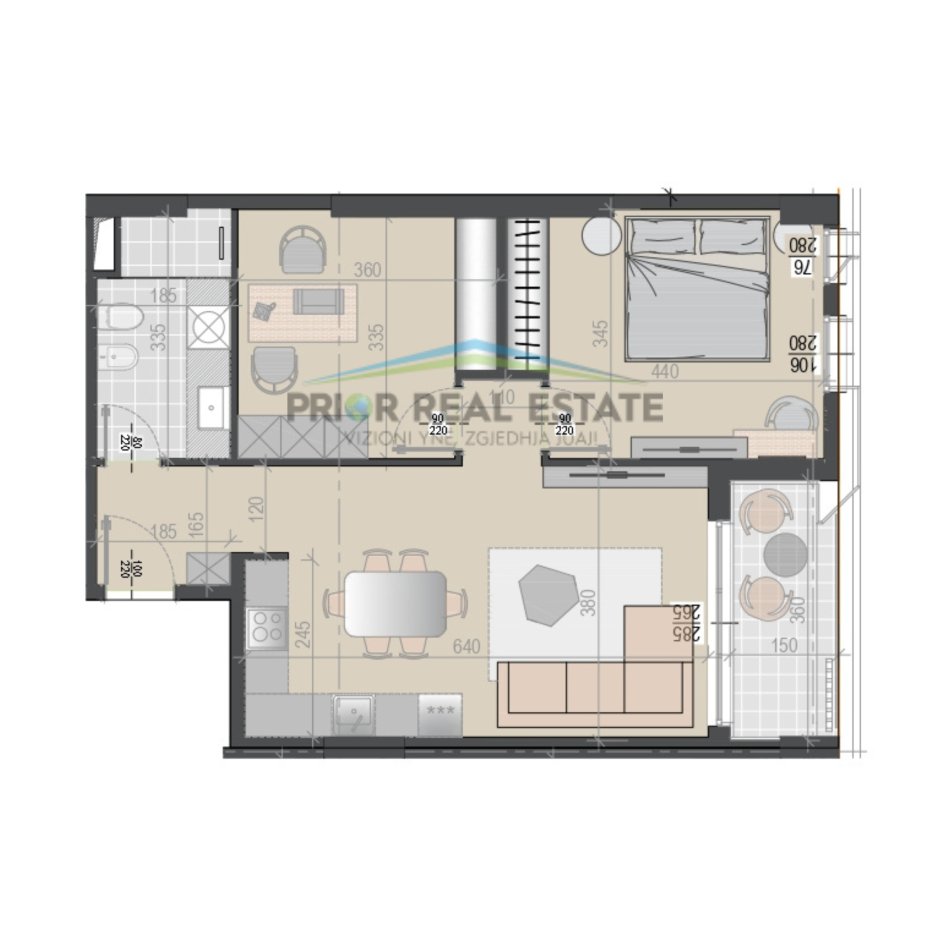 Tirane, shitet apartament 1+1/2+1+2 , 1800 €/m2 (Rruga Javer Malo) Unaza e Madhe