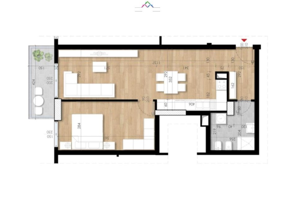 Tirane, shes apartament 1+1 Kati 9, 79 m² 128.000 € (Rruga Beniamin Kruta)