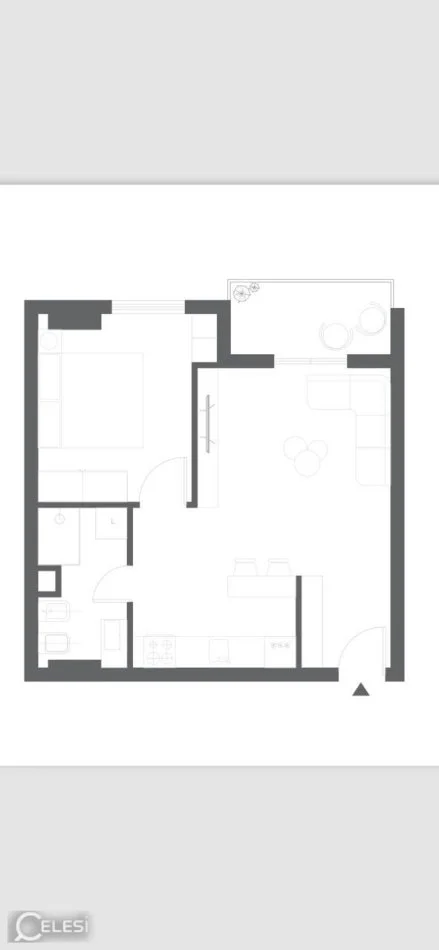 Tirane, shitet apartament 1+1 Kati 7, 60 m² 92.000 € (rruga 5 maji)