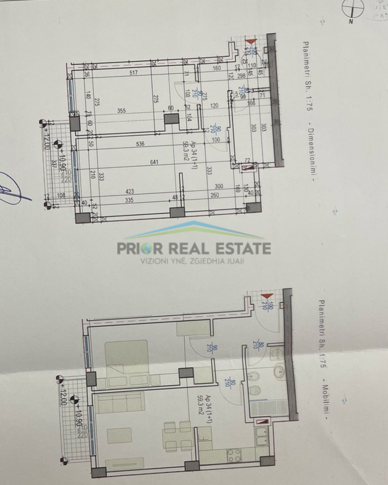 Tirane, shitet apartament 1+1 Kati 3, 71 m² 300.000 € (Rruga e Kosovareve)