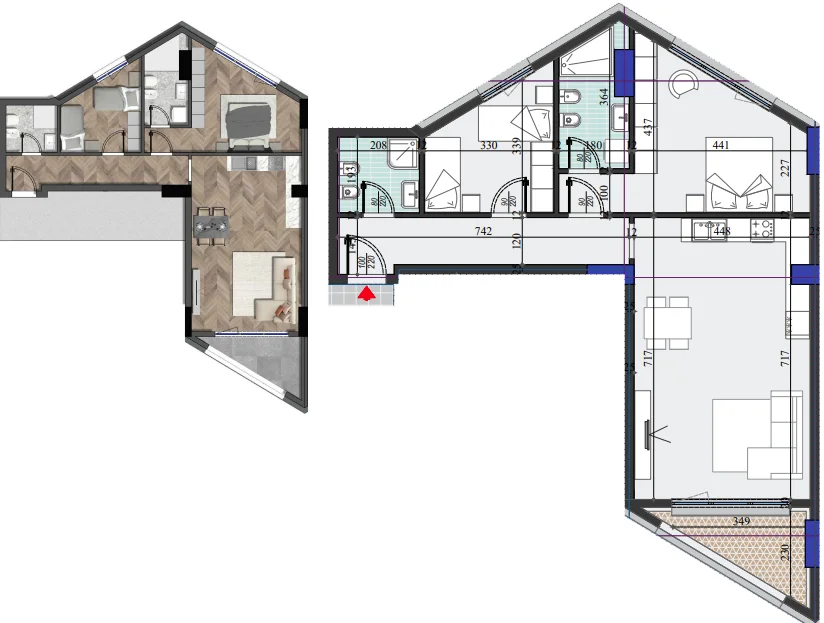 Tirane, shitet apartament 2+1+Ballkon Kati 1, 120 m² 210.000 € (dritan hoxha)