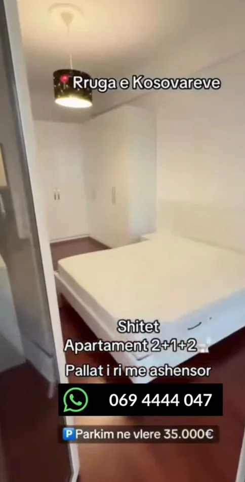 Tirane, shitet apartament 2+1 Kati 1, 390.000 € (rruga e kosovarve)