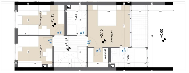 Durres, shitet apartament duplex Dublex Kati 0, 208 m² (Lalz)