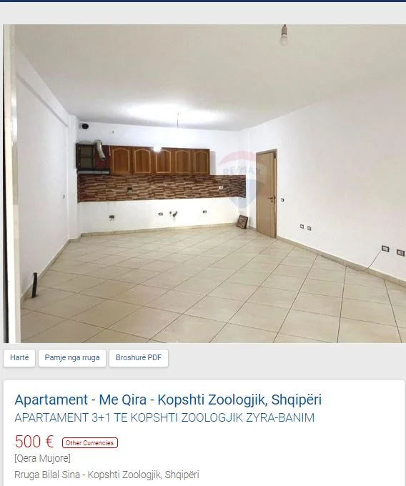 Tirane, jepet me qera apartament 3+1 Kati 2, 120 m² 500 € (KOPSHTI BOTANIK)