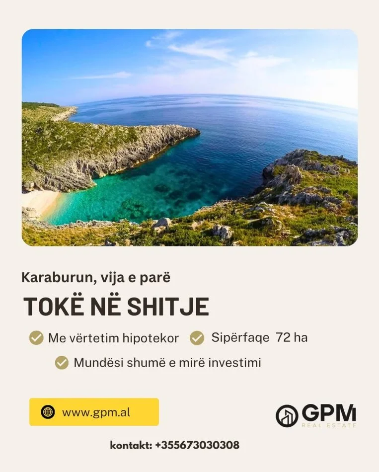 Vlore, shitet toke , 720.000 m².