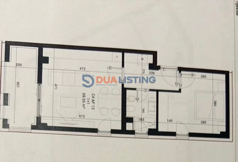 Vlore, shitet apartament 1+1 , 83 m² 240.700 € (Palase)