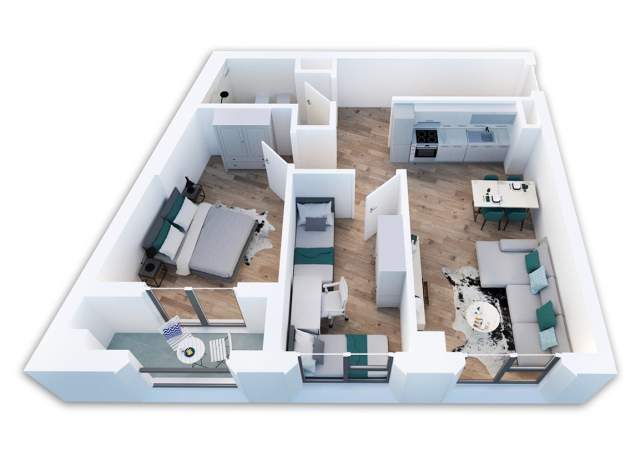 Tirane, shes apartament 2+1+BLK Kati 3, 88 m² 106.000 Euro (Bulevardi i ri)