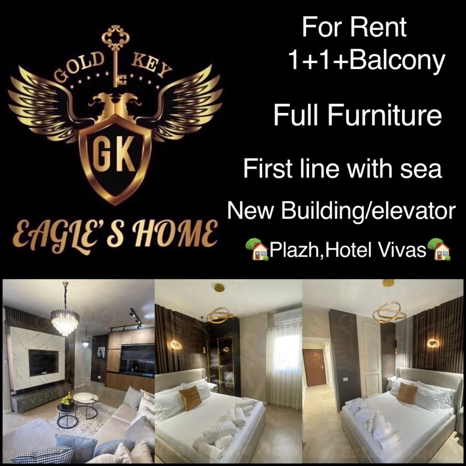 Durres, jepet me qera apartament 1+1+Ballkon Kati 2, 70 m² 600 € (Lagja 13,Plazh Hotel Vivas)