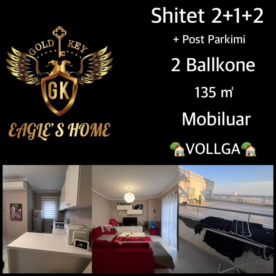 Durres, shes apartament 2+1+Ballkon Kati 3, 135 m² 240.000 € (VOLLGA 069 20 39 456)