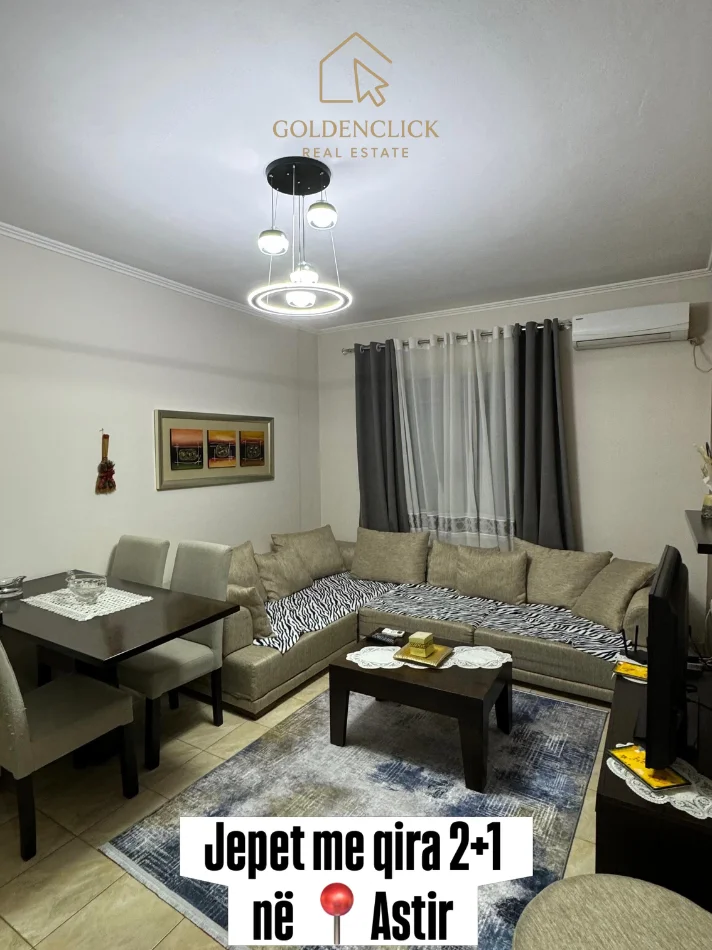Tirane, jepet me qera apartament 2+1 , 75 m² 