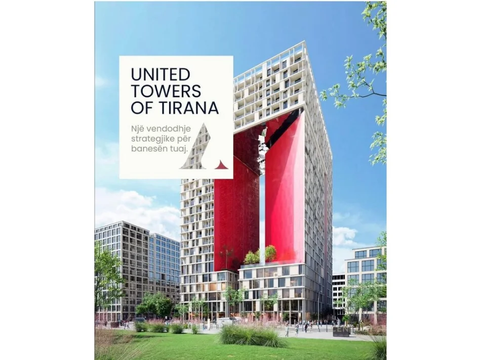 Tirane, shes apartament 1+1 Kati 15, 81 m² 227.080 € (Kompleksi Dinamo)