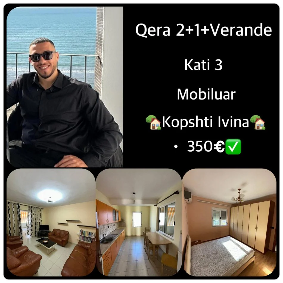 Durres, jepet me qera apartament 2+1+Aneks+Ballkon Kati 3, 94 m² 350 € ( Adresa: KOPSHTI IVINA ZONA 3)