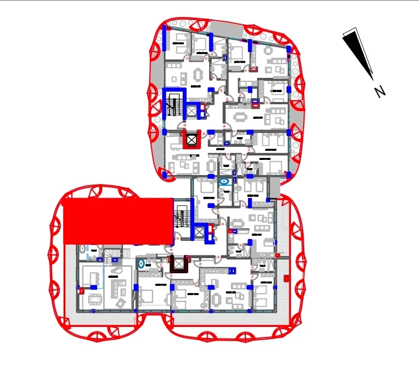 Tirane, shitet apartament 2+1 Kati 11, 111 m² 222.000 € (Kopshti Botanik)