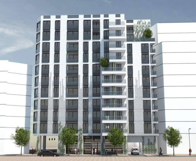 Tirane, jepet me qera apartament 1+1 Kati 8, 60 m² 360 Euro (Rruga e Barrikadave)