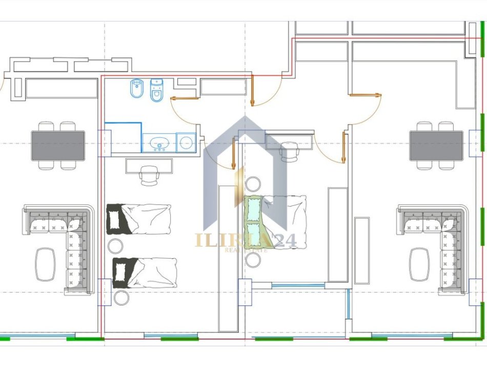 Tirane, shes apartament 2+1+Ballkon Kati 1, 114 m² 113.710 € (&quot;Paskuqan&quot;)