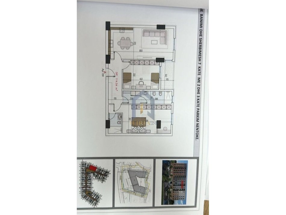 Tirane, shes apartament 2+1+Ballkon Kati 5, 132 m² 172.718 € (&quot;Paskuqan&quot;)
