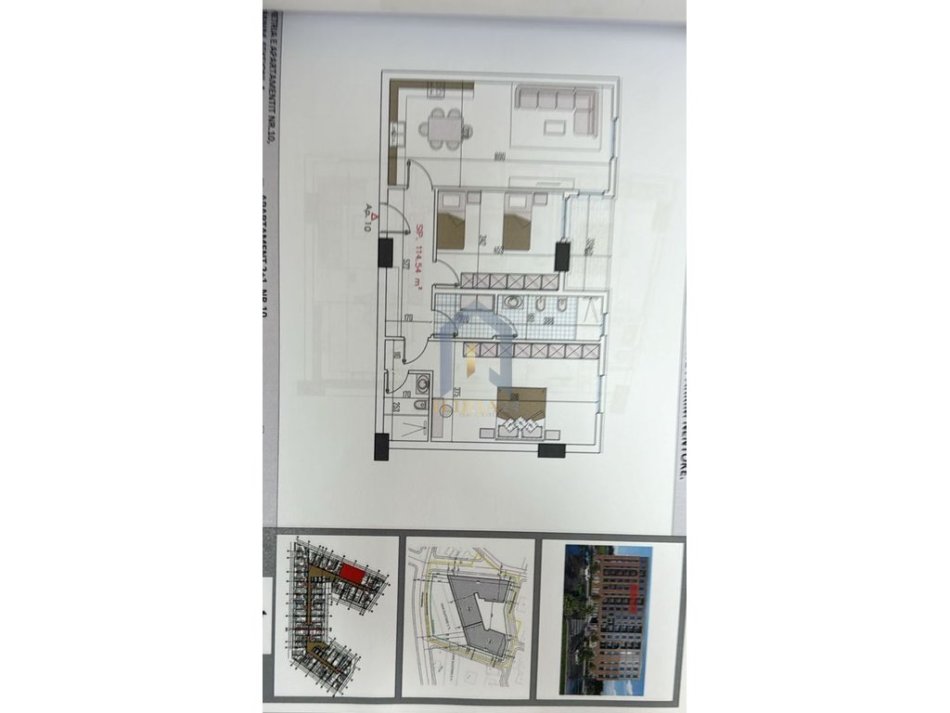 Tirane, shes apartament 2+1+Ballkon Kati 5, 130 m² 169.689 € (&quot;Paskuqan&quot;)