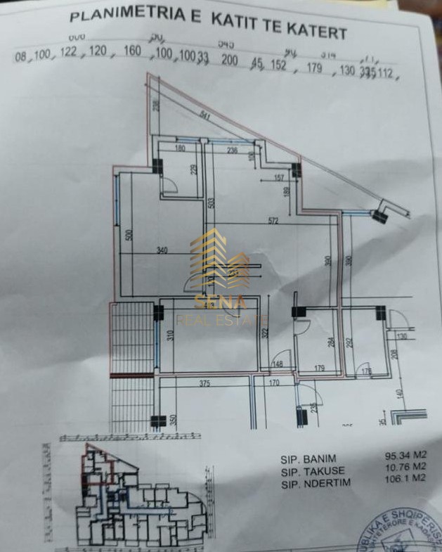 Tirane, shitet apartament 2+1+Ballkon Kati 4, 106 m² 140.000 € (Rruga Dali Topi)