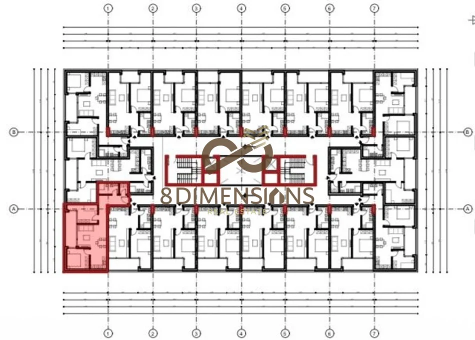 Tirane, shitet apartament 2+1+Ballkon Kati 7, 105 m² 126.240 € (astir)