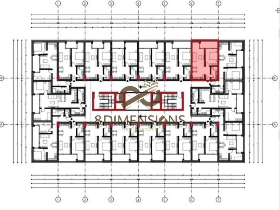 Tirane, shitet apartament 1+1+Ballkon Kati 7, 75 m² 89.880 € (astir)