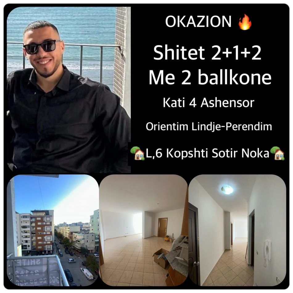 Durres, shes 2+1+Aneks+Ballkon Kati 4, 130.000 € (KOPSHTI SOTIR NOKA)