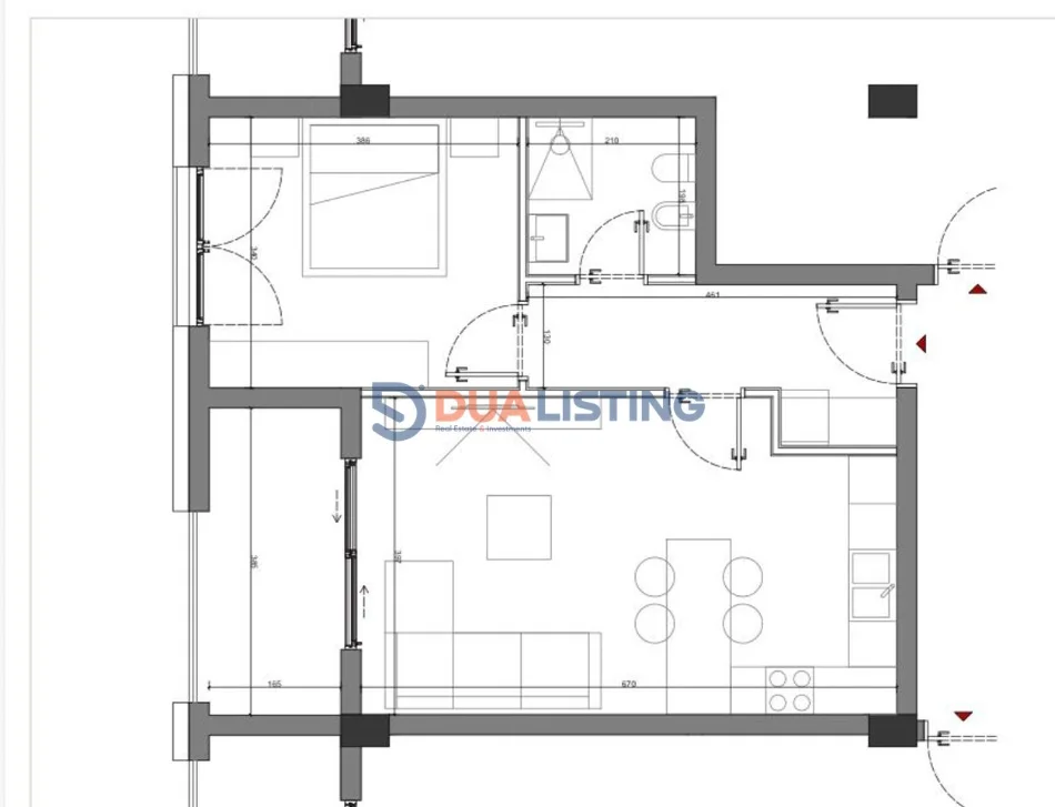 Vlore, shitet apartament 1+1 , 74 m² 